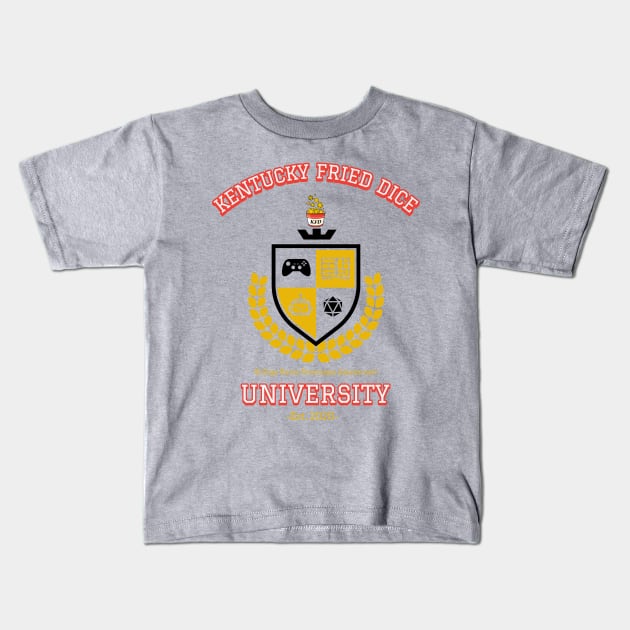 KFD University Kids T-Shirt by KYFriedDice